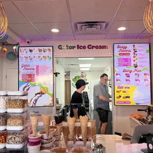 Flavor options and display