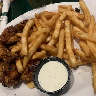 Wing Platter - Scooter Wings , Extra Crispy and Double Fries