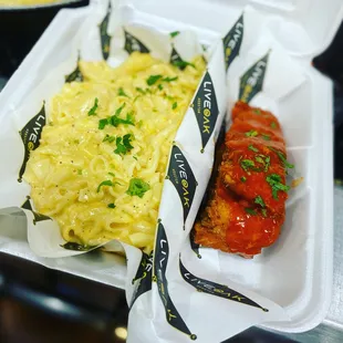 Buffalo Salmon &amp; Mac &amp; Cheese