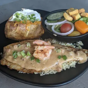 a plate of food