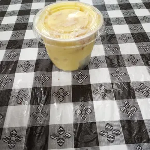 Individual banana pudding