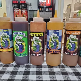 All the sauces