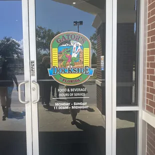 the door to the restaurant