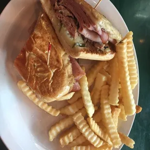 Cuban with fries