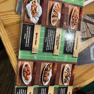Tailgate menu