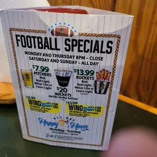 Football specials