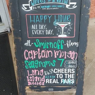 Great drink specials tonight, two for one Long Island Ice Tea for $7