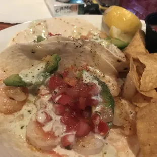 Buffalo Shrimp Tacos