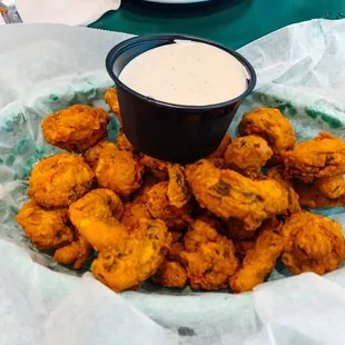 Fried mushroom app. Delicious.. fresh not frozen..