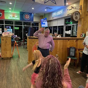 Trivia tie dance off! Tonight was a blast!