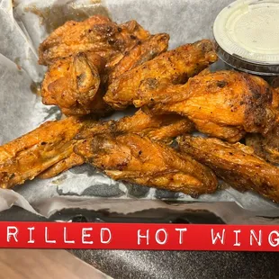grilled hot wings