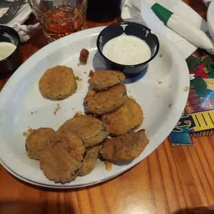 Fried pickles so yummy