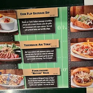 New Tailgate Menu page 1 - 8/26/23