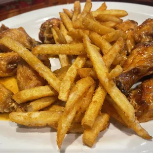 Left half garlic parm and right half scooter.