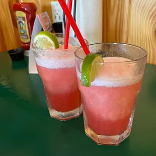 Strawberry margaritas