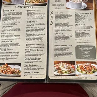 sushi and sashimi, menu