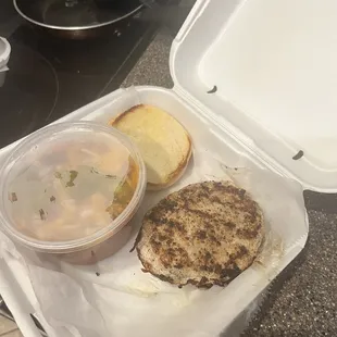 My burger without the main topping