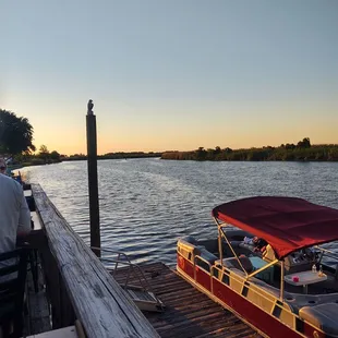 Beautiful evening on the deck.