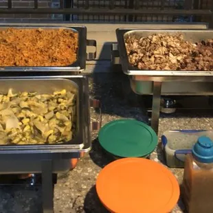 Catering a holiday party - asada &amp; pollo tacos, veggies, rice, homemade salsa &amp; ceviche!