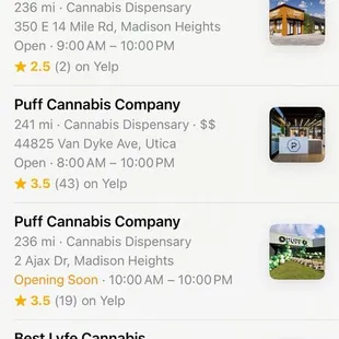 Better dispensary options.