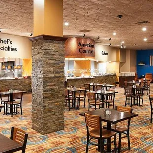 he interior of a restaurant