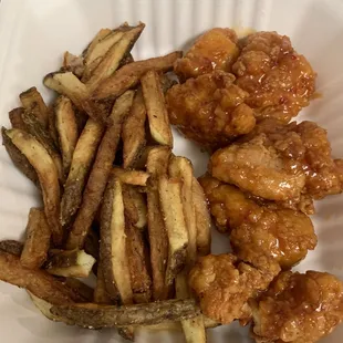 Chicken tenders and fries