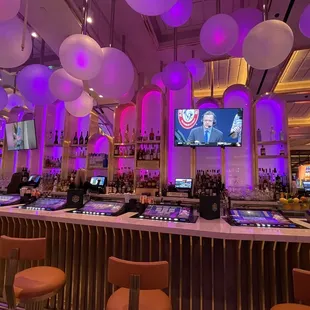 View of the bar