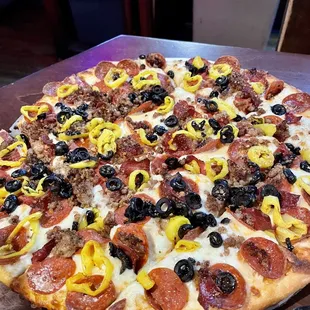 Pizza with white sauce