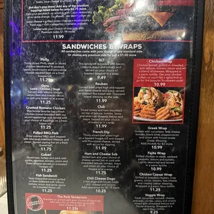 Menu November 2024