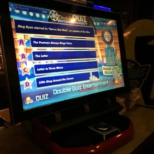 a game on a tv screen