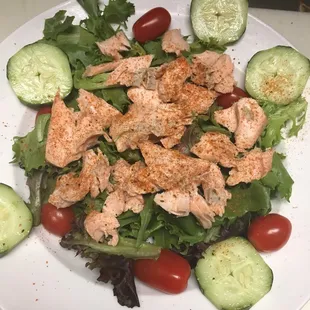 Poached Salmon Salad