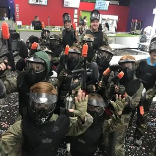 Everyone having a blast!