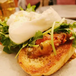 French Baguette Burrata Toast