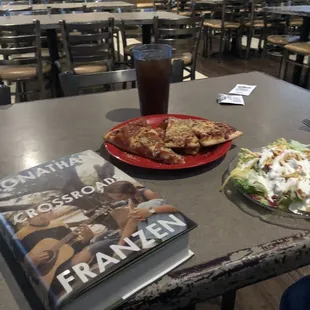 Late lunch with a book for company!