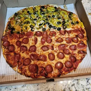 pizza, food