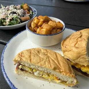 Egg Sammich and side salad