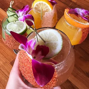 drink, sushi and sashimi