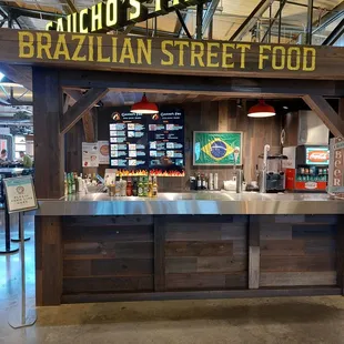 a restaurant counter