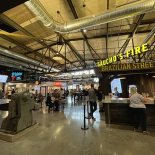 the inside of a restaurant