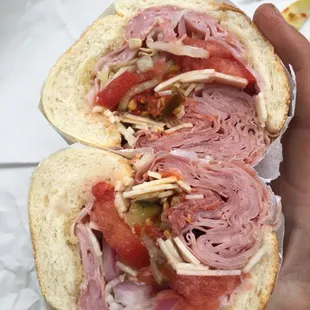 The Italian Special since reopening under new management (still in the family). A slightly different sandwich now, but absolutely delicious!