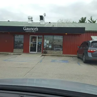 outside