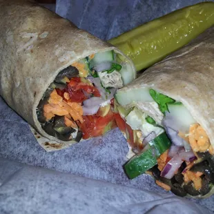 Veggie Wrap, yummy.