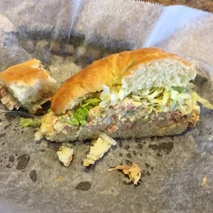 Ham salad on a croissant. Yummy!