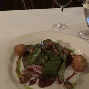 Salad and goat cheese.  7.29.21