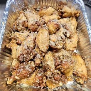 Wings, Garlic parm