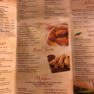 the menu