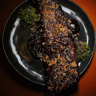 Full rack tamarind glazed ribs with crispy shallots
