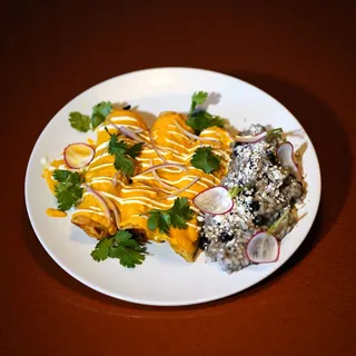 Aji de Gallina Enchiladas