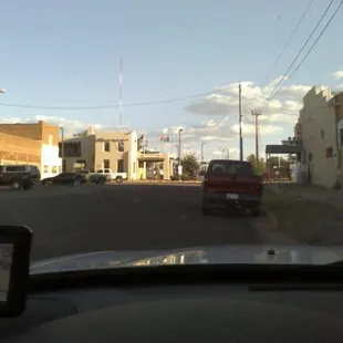 Looking South, Gay 90's on the right, border crossing in the center.