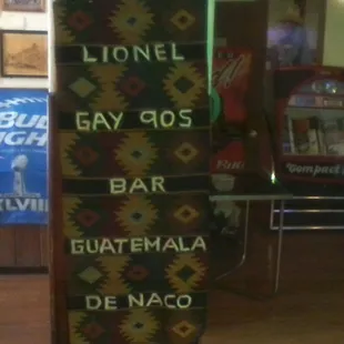 The bar has a rich international history.